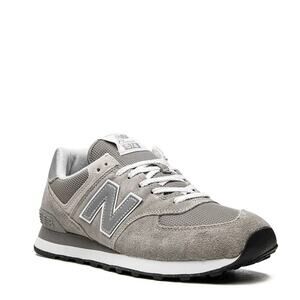 New Balance Women's Gray White 574 Core Lace Up Fashion Sneakers Size 6